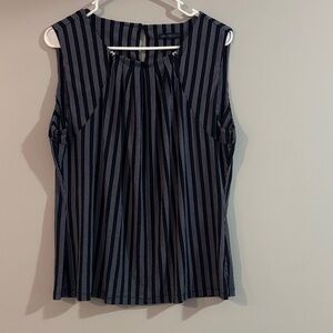 Tommy Hilfiger Black and White Pinstripe Blouse